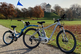e-Mountainbike with attached traillerbike